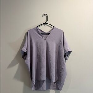 JODIFL Lilac V-Neck Blouse
